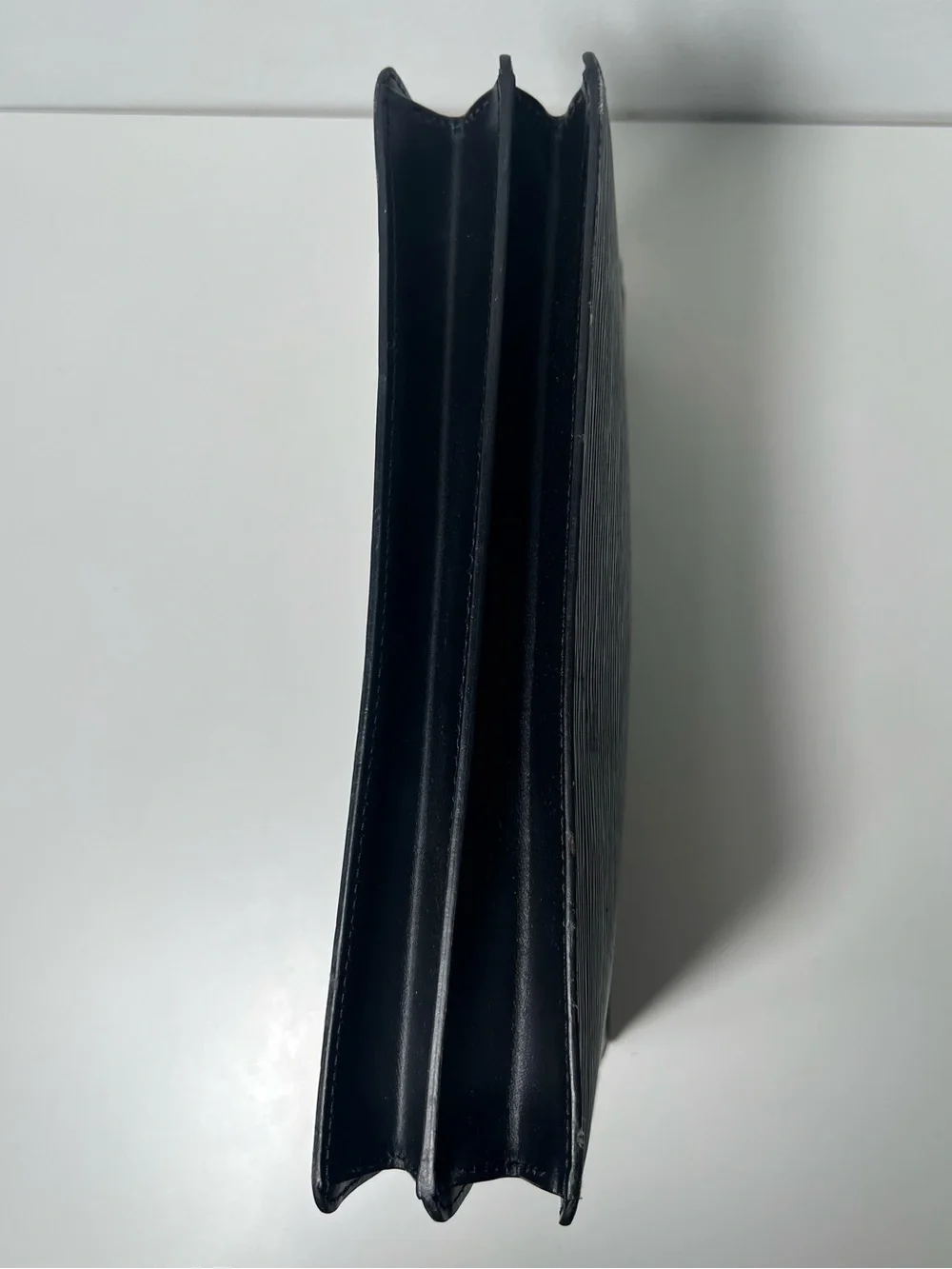 Louis Vuitton Vintage Black Epi Leather Enghien Crossbody Shoulder Clutch Bag